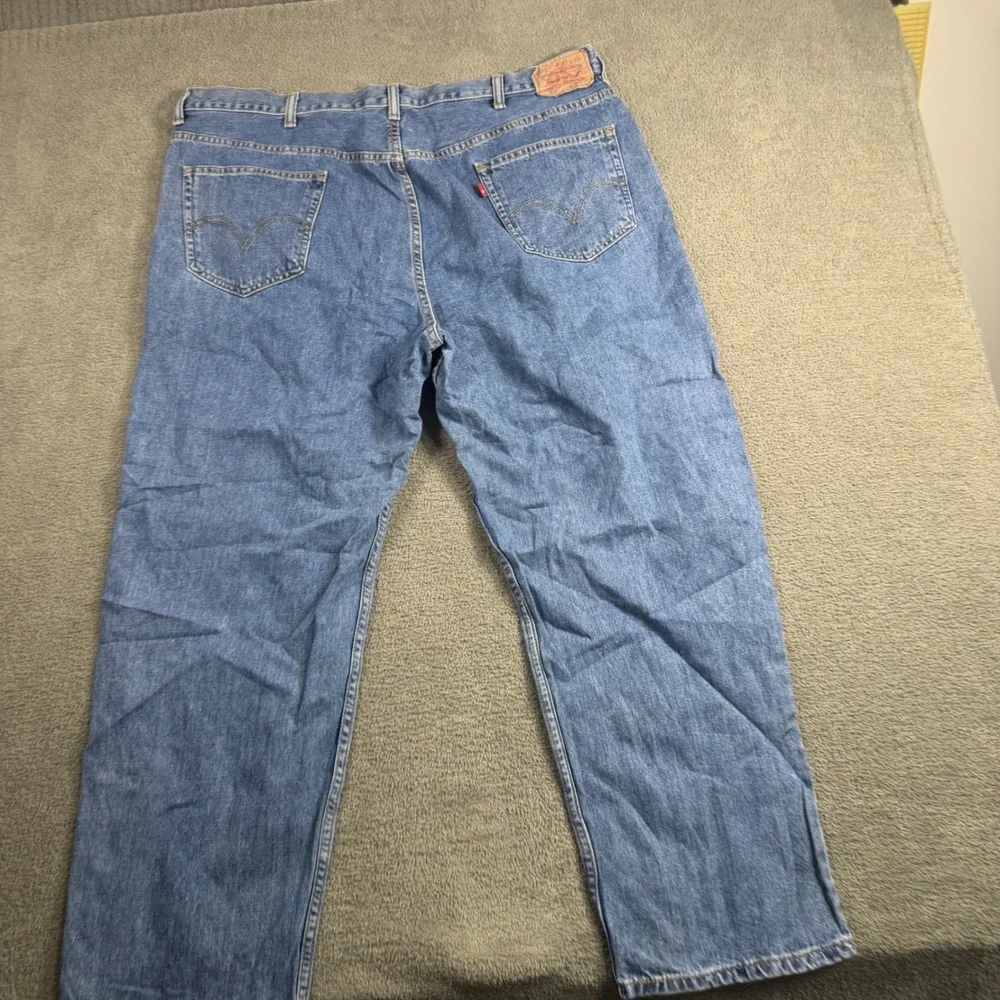 Levis 550 Relaxed Fit Jeans Mens 44x30 Medium Wash Blue Tapered Leg Denim 00550